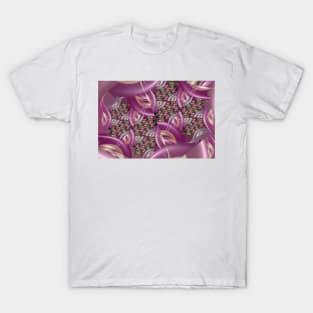 pink abstract fractal pattern T-Shirt
